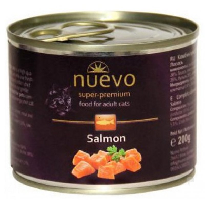 Nuevo cat adult Łosoś w puszce 200g
