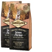 2 x Carnilove Dog Salmon & Turkey for LB Puppies 12kg