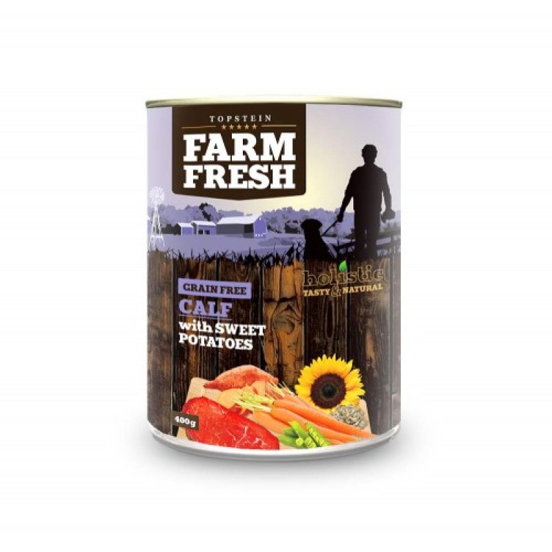Farm Fresh Dog Calf with Sweet Potatoes konserwa 800g