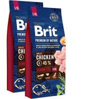 2x Brit Premium by Nature Senior L + XL 15kg