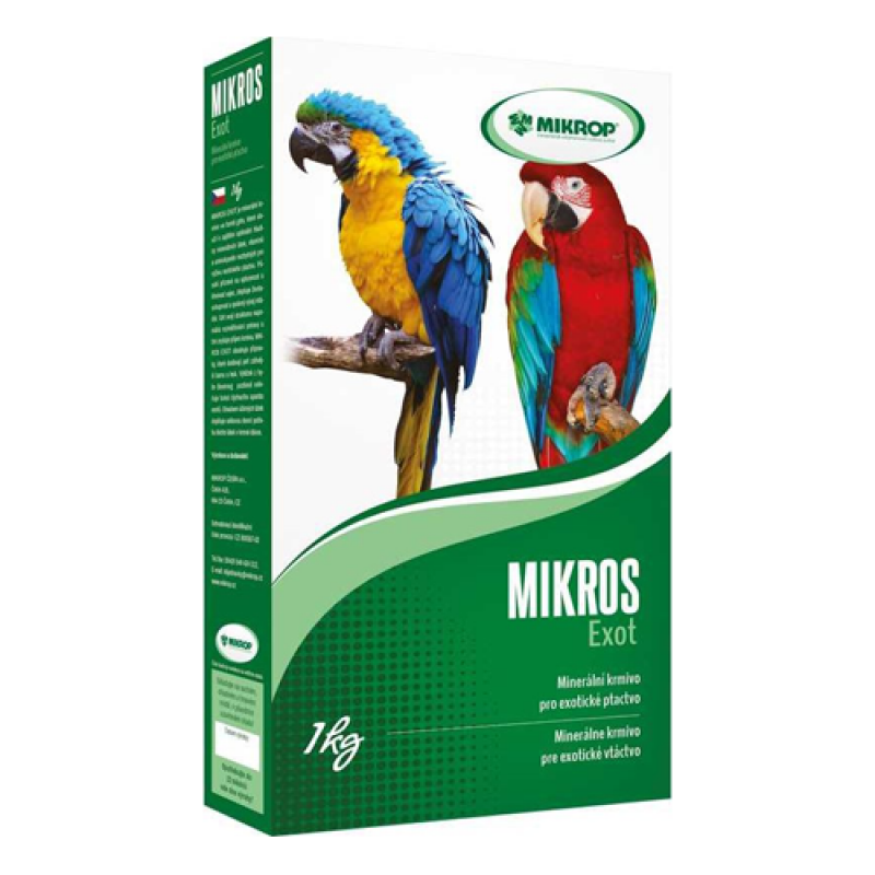 Mikros Exot dla papug plv 1kg pudełko *