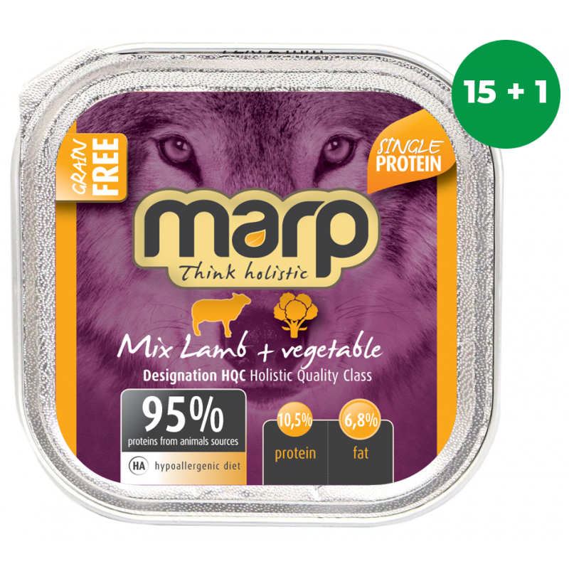 Marp Mix Lamb/Vegetable 16x100g (15 + 1 GRATIS)