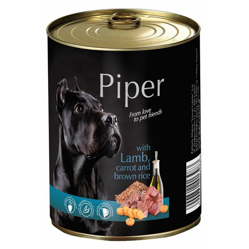 Piper Dog Can - Lamb&Carrot&Rice 400g