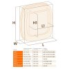 Białe drzwi SWING 11 Ferplast