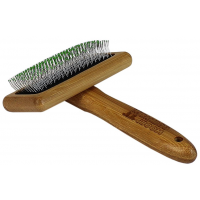 Bamboo Groom Średnio cienki pędzel z końcówkami ze stali nierdzewnej, Finisher