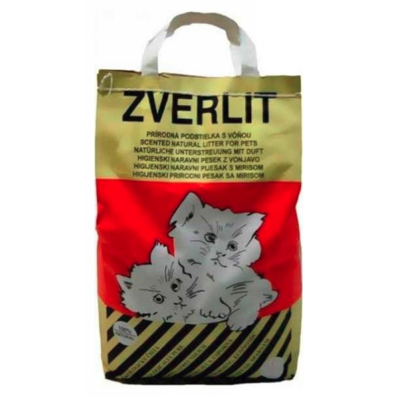 Czerwony miot dla kotów ZVERLIT gruboziarnisty o zapachu 10kg