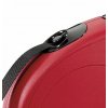 Smycz FLEXI Classic NEW L z paskiem 5m / 50kg czerwona