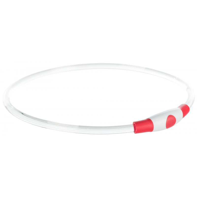 Flash light ring USB, migający kołnierz, S-M: 40 cm/ ø 8 mm (OP 0,36 zł)