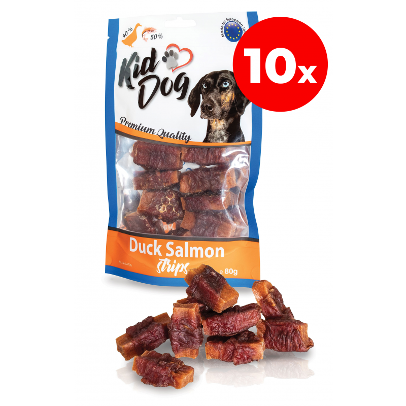 KIDDOG Łosoś z kaczką 10 x 80 g