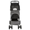 Wózek dla psa BUGGY, składany 47 x 100 x 80 cm, 4,9 kg, szary