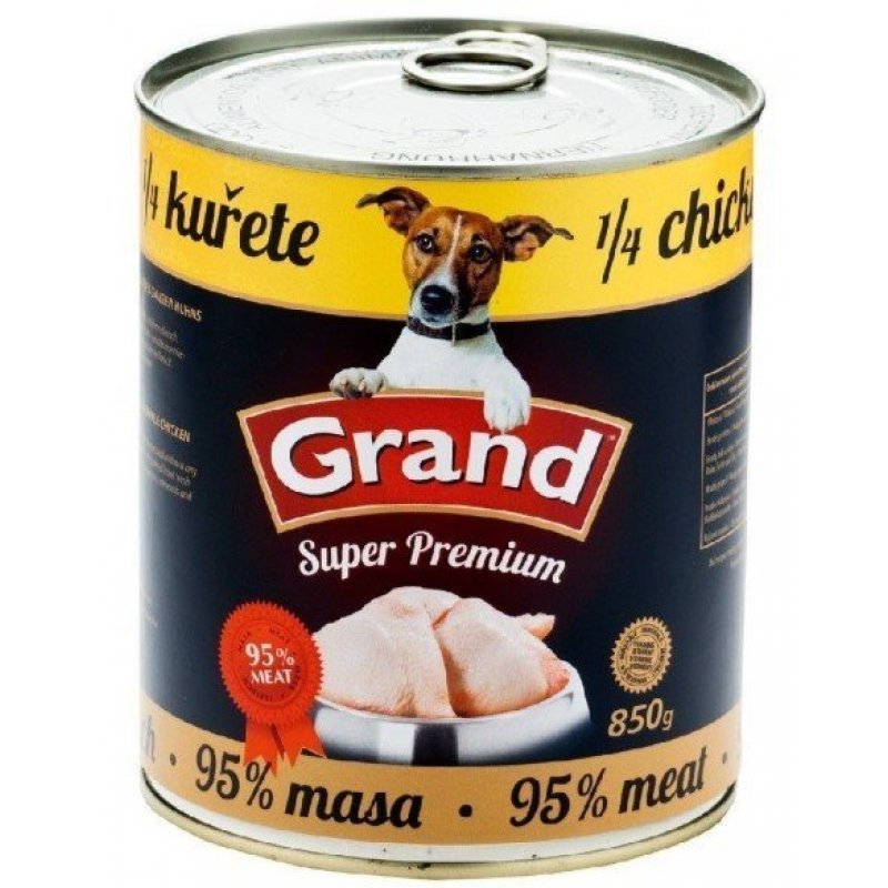 GRAND puszka dla psa drobiowego Superpremium 850g