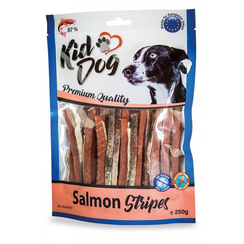 KIDDOG 100% łosoś w pasku 250 g