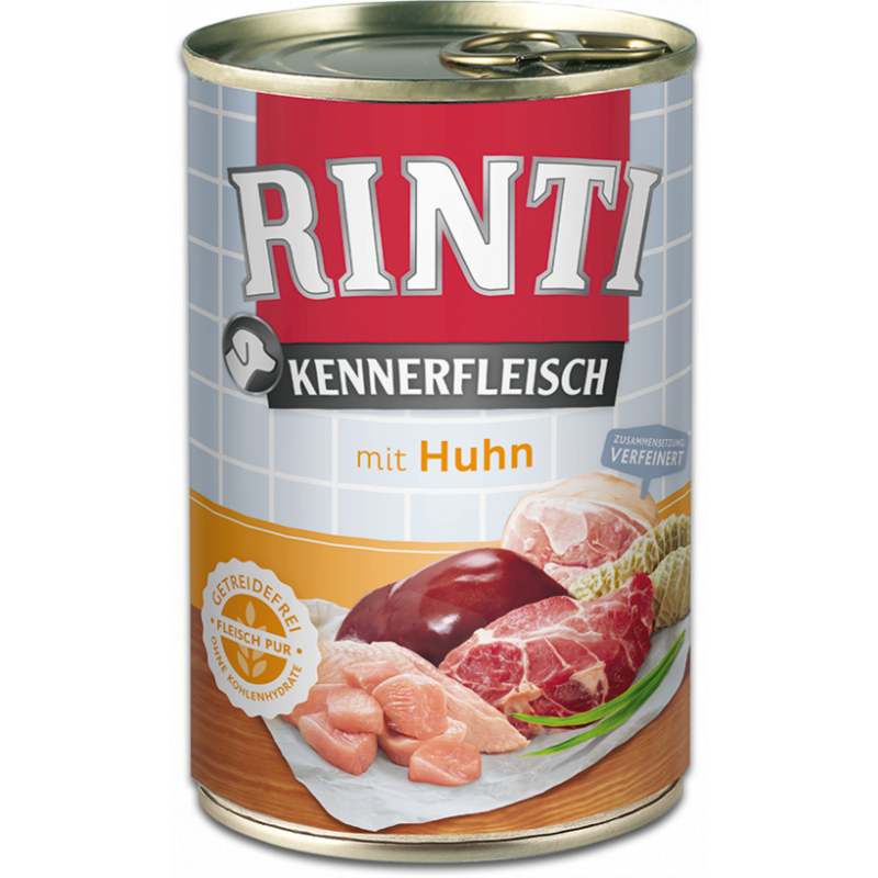 Rinti Dog Kennerfleisch Kurczak w puszce 400g
