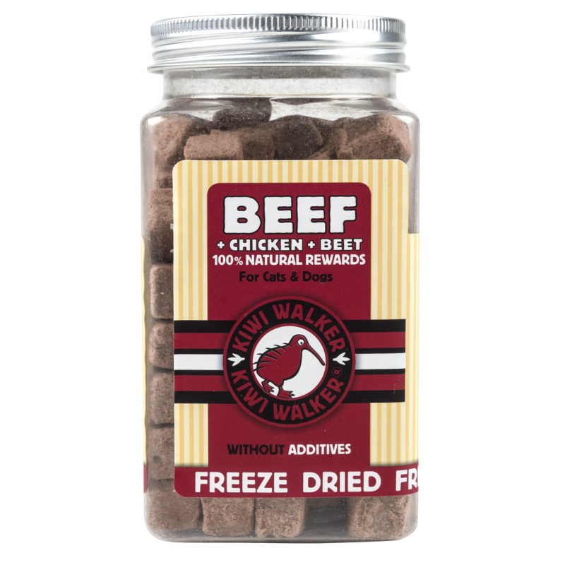 KIWI WALKER Snack FD Chicken/Beef/Beet 90g