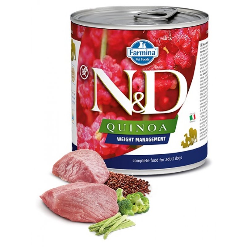 N&D DOG QUINOA Weight Mnmgmt Lamb & Brocolli 285g