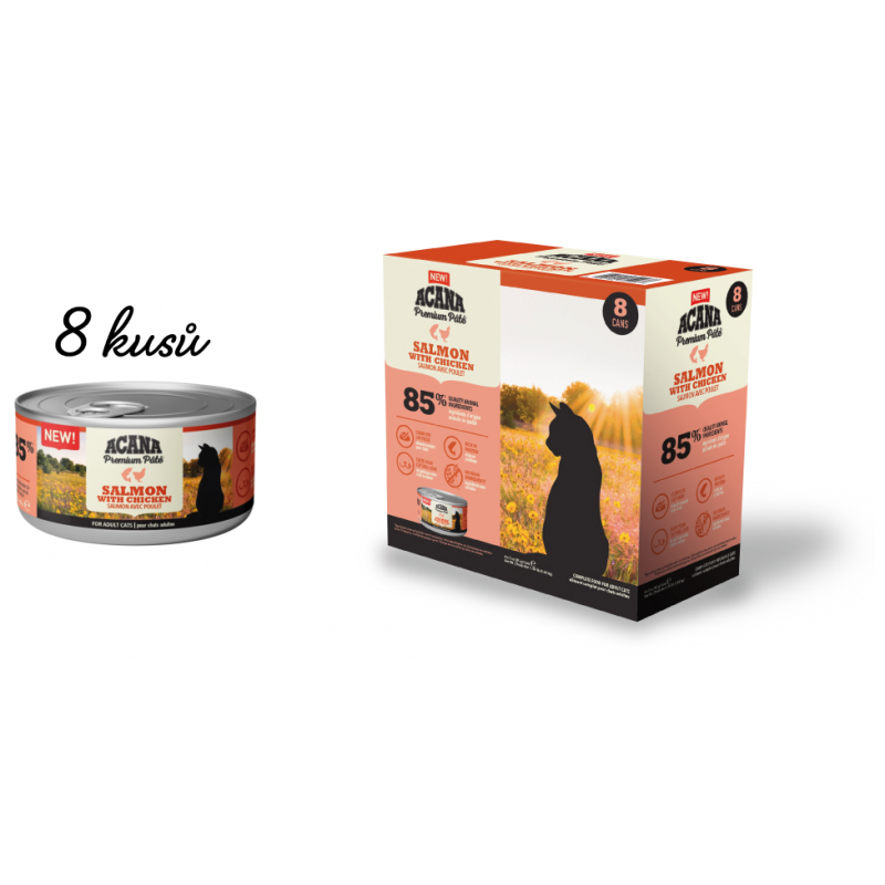Acana Cat Paté Salmon & Chicken 8x85g