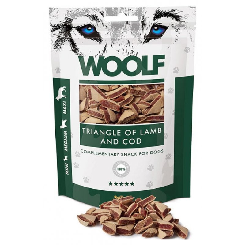 WOOLF Trójkąt jagnięcy i dorsza 100g