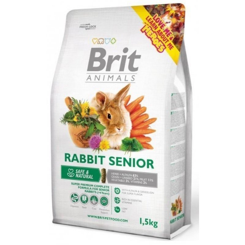 Brit Animals Rabbit Senior Complete 1,5 kg