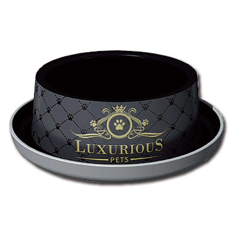 Miski plastikowe LUXURIOUS czarne 0,35l Tommi