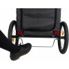 Przyczepka rowerowa z funkcją szybkiego montażu L 74 x 95 x 103/143 cm szara
