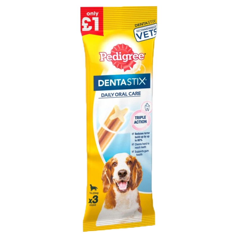 Pedigree Przysmak Denta Stix Medium 3szt 77g