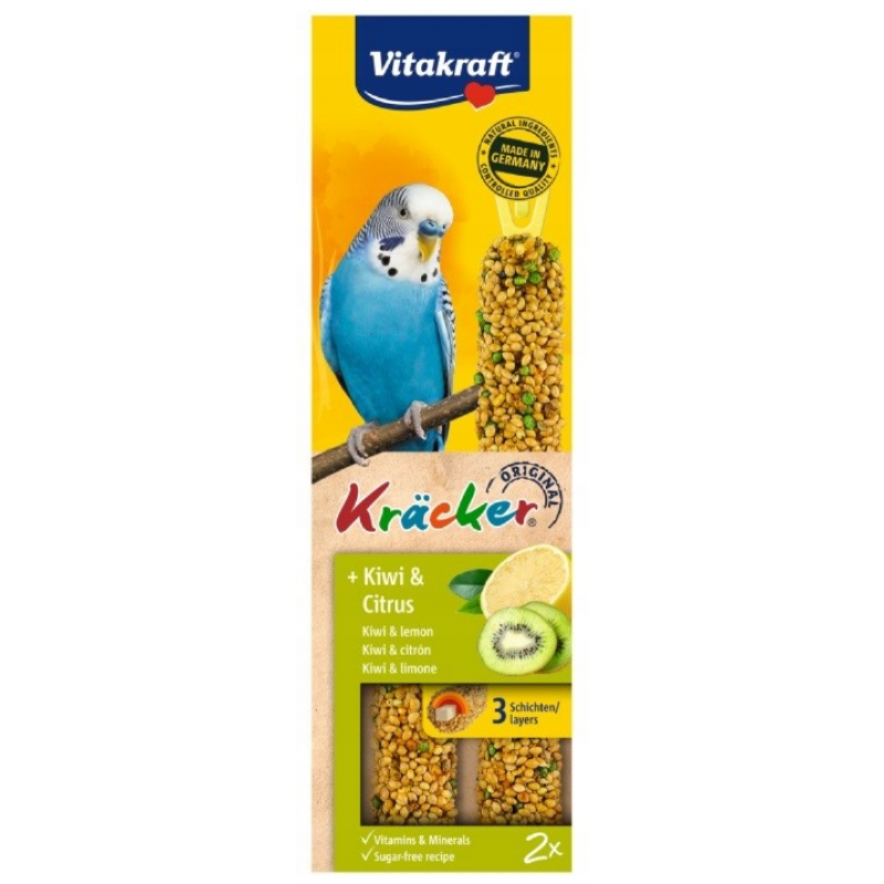 Vitakraft Bird Kräcker Papużka falista paluszki kiwi i cytrusów 2szt
