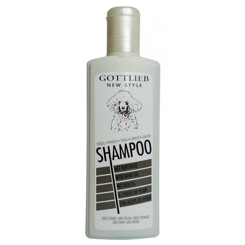 Gottlieb Pudel szampon 300ml - dla czarnych pudli z olejem makadamowym