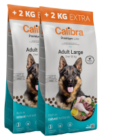 2x Calibra Dog Premium Line Adult Large 12 kg + 4 kg