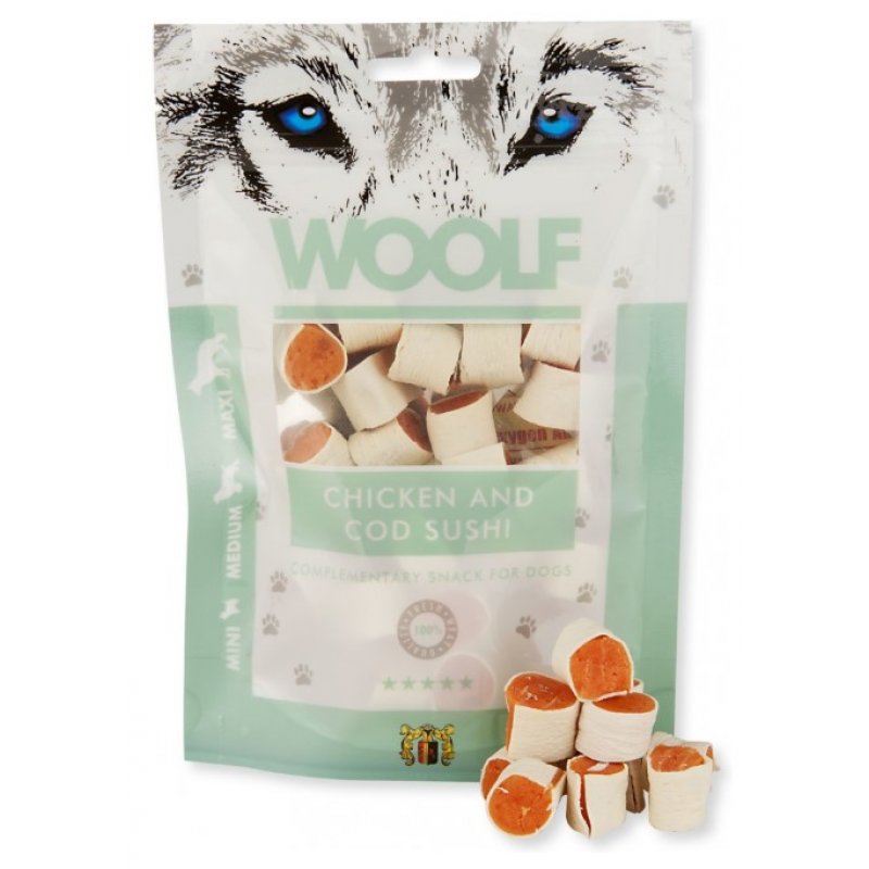 WOOLF Sushi z kurczakiem i dorszem 100g