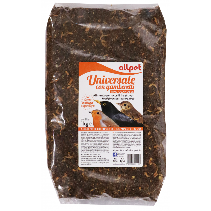 Pokarm dla ptaków All-Pet OLANDESE dla owadów mięsożernych 1kg