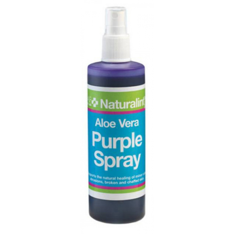 Fioletowy spray z aloesem do gojenia się ran