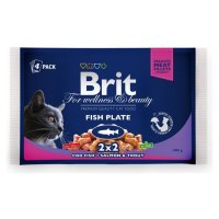Brit Premium Cat Pocket Fish Plate 400g (4x100g)