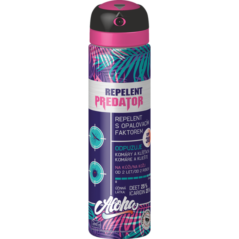 Predator Repellent Aloha 90 ml 25% DEET ze współczynnikiem ochrony 30 SPF