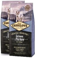 2 x Carnilove Dog Salmon & Turkey for Puppies 12kg