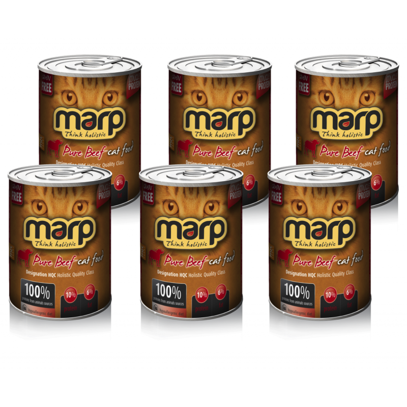 Marp Holistic Beef  konserwa dla kotów 6x400g
