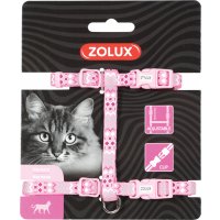 Szelki dla kota ETNIC nylonowe różowe Zolux
