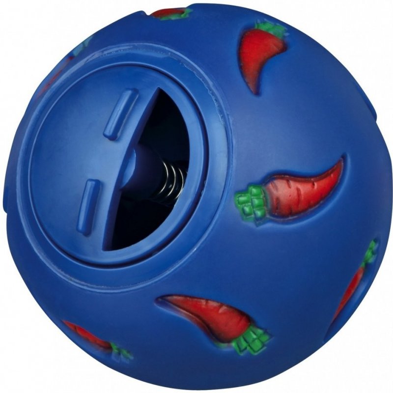 Zabawka Królik Ball z otworami do karmienia Przekąski 7cm