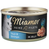 Miamor Cat Filet puszka tuńczyk+krewetki w galarecie 100g (min. zamówienie 24 sz