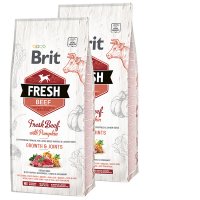 2x Brit Dog Fresh Beef & Pumpkin Puppy Large 12kg