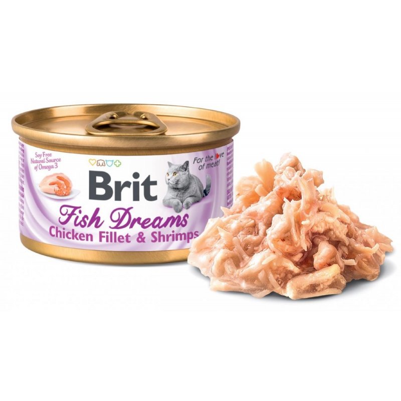 Brit Fish Dreams Chicken Fillet & Shrimps 80g