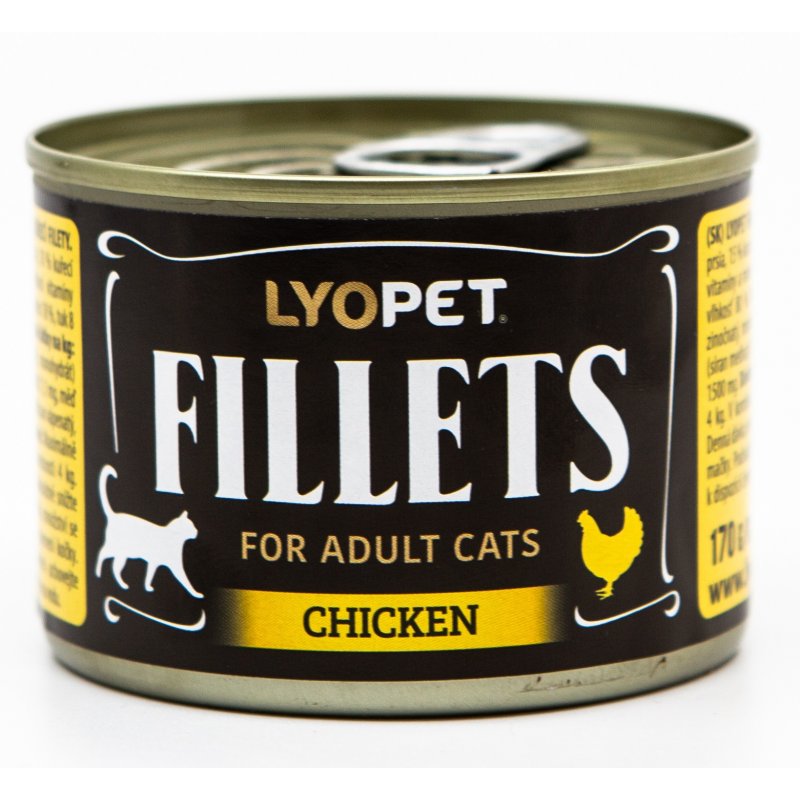 LYOPET Filety z kurczaka dla kotów 170 g