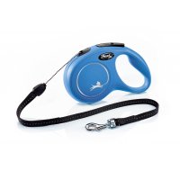 Smycz FLEXI Classic NEW S z kablem 8m / 12kg niebieska