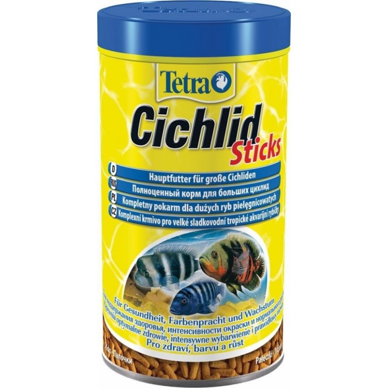 Pokarm dla rybek akwariowych Tetra Cichlid Sticks 500ml