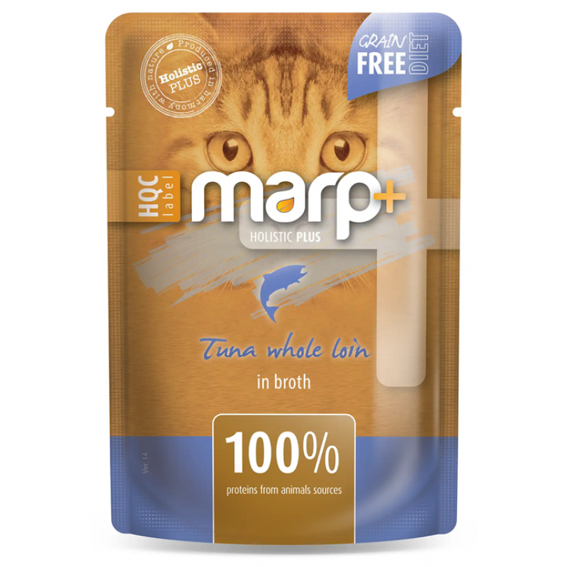 Marp Holistic Plus saszetka dla kotów - Filety z tuńczyka w bulionie 55g