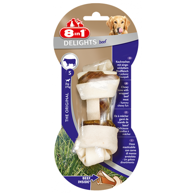 Kość do żucia Delights Beef S 1szt