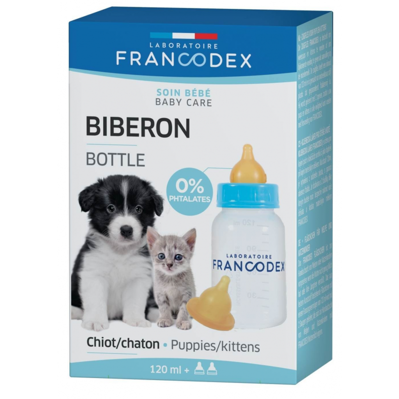 Francodex butelka do karmienia szczeniąt i kociąt 120ml