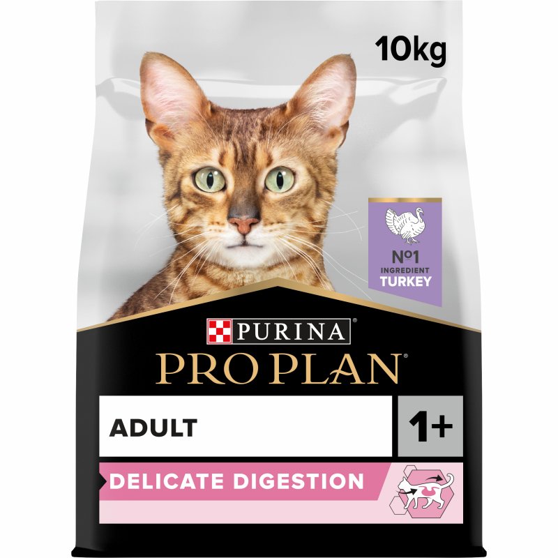 PRO PLAN CAT ADULT DELICATE DIGESTION indyk 10 kg