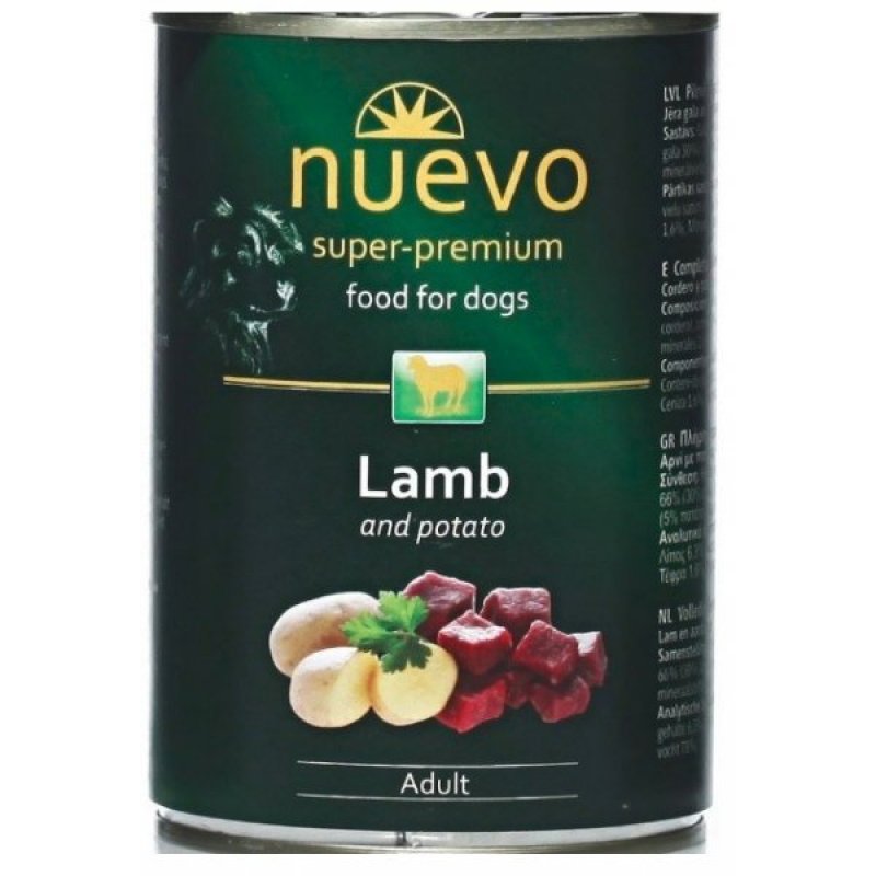 Dorosły samiec Nuevo Lamb Classic w puszce 400g