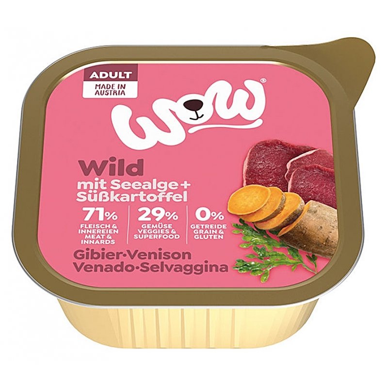 WOW Dziczyzna ze słodkimi ziemniakami Pasztet 150g