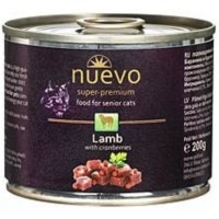 Nuevo Cat Senior Jagnięcina z żurawiną w puszce 200g